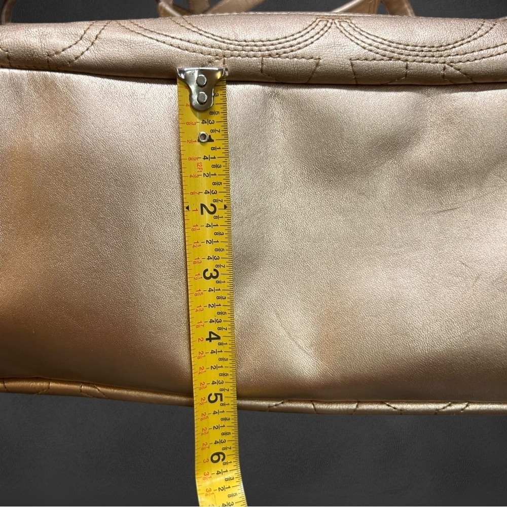COACH Authentic Gold Leather Multifunction Tote Large Overnight Bag F18878 - Picture 11 of 16